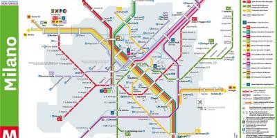 Milan centrale jernbanestasjon kart