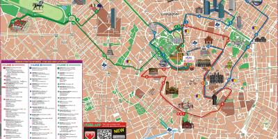 Kart over milano buss rute