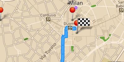 Kart over milano offline