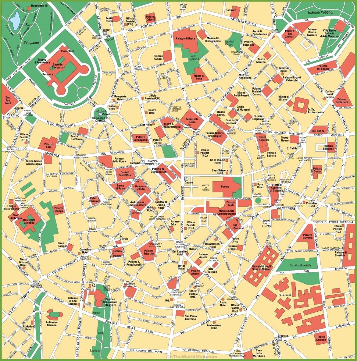 milano city center kart